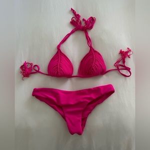 PQ hot pink bikini set
